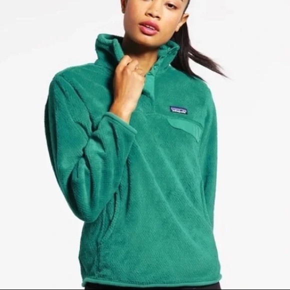 Patagonia Tops - Patagonia Re-Tool Snap -T Nettle Green / Emerald Fleece Pullover